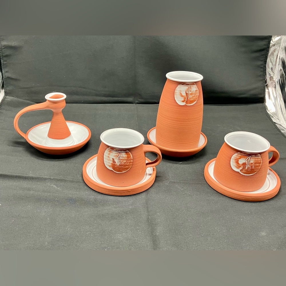 7 Piece Keramicky Atelier Milan Pracny Ceramic Stoneware Lot